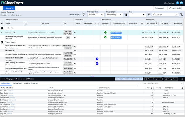 ClearFactr-Dashboard-Engagement-Access