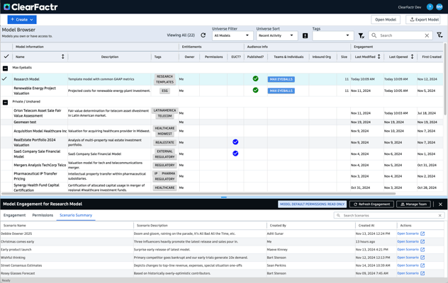 ClearFactr-Dashboard-Engagement-Scenarios